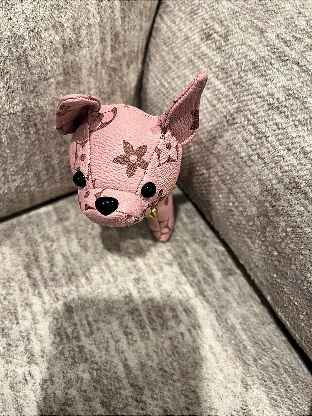 Pink Floral Dog Bag Charm